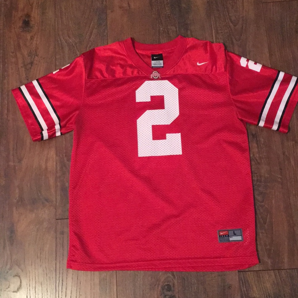 Boys Large 16/18 Nike buckeye jersey.